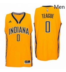 Indiana Pacers 0 Jeff Teague New Swingman Alternate Gold Jersey 