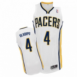 Mens Adidas Indiana Pacers 4 Victor Oladipo Authentic White Home NBA Jersey 