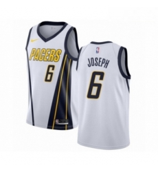 Mens Nike Indiana Pacers 6 Cory Joseph White Swingman Jersey Earned Edition 