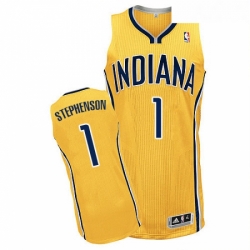 Youth Adidas Indiana Pacers 1 Lance Stephenson Authentic Gold Alternate NBA Jersey 