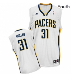 Youth Adidas Indiana Pacers 31 Reggie Miller Swingman White Home NBA Jersey