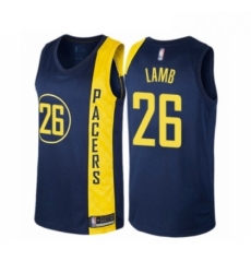 Youth Indiana Pacers 26 Jeremy Lamb Swingman Navy Blue Basketball Jersey City Edition 