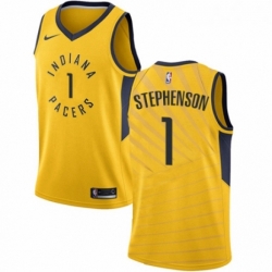 Youth Nike Indiana Pacers 1 Lance Stephenson Swingman Gold NBA Jersey Statement Edition 