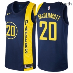 Youth Nike Indiana Pacers 20 Doug McDermott Swingman Navy Blue NBA Jersey City Edition 