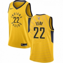 Youth Nike Indiana Pacers 22 T J Leaf Swingman Gold NBA Jersey Statement Edition 