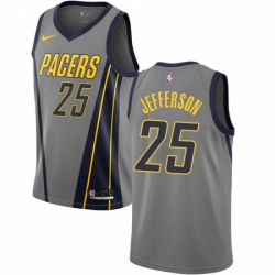 Youth Nike Indiana Pacers 25 Al Jefferson Swingman Gray NBA Jersey City Edition