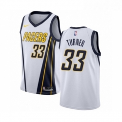 Youth Nike Indiana Pacers 33 Myles Turner White Swingman Jersey Earned Edition