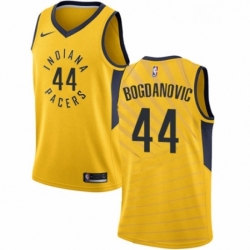 Youth Nike Indiana Pacers 44 Bojan Bogdanovic Authentic Gold NBA Jersey Statement Edition 