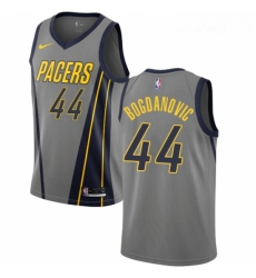 Youth Nike Indiana Pacers 44 Bojan Bogdanovic Swingman Gray NBA Jersey City Edition 