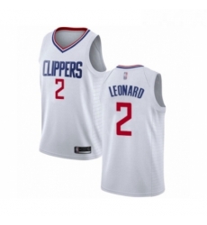 Womens Los Angeles Clippers 2 Kawhi Leonard Authentic White Basketball Jersey Association Edition 