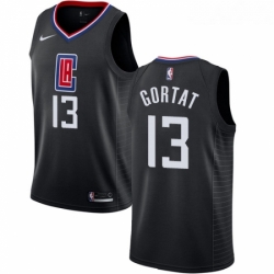 Womens Nike Los Angeles Clippers 13 Marcin Gortat Swingman Black NBA Jersey Statement Edition 