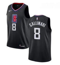 Youth Nike Los Angeles Clippers 8 Danilo Gallinari Swingman Black Alternate NBA Jersey Statement Edition 