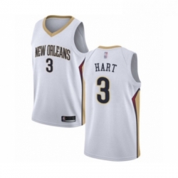 Youth New Orleans Pelicans 3 Josh Hart Swingman White Basketball Jersey Association Edition 