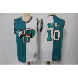 Men Menphis Grizzlies Mike Bibby Split Hardwood Classics Jersey