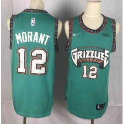 Men NBA Grizzlies  Ja Morant Grenn Jersey