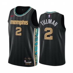 Men Nike Memphis Grizzlies 2 Xavier Tillman Black NBA Swingman 2020 21 City Edition Jersey