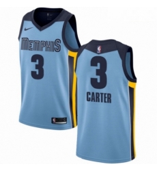 Mens Nike Memphis Grizzlies 3 Jevon Carter Authentic Light Blue NBA Jersey Statement Edition 