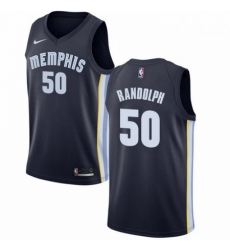 Mens Nike Memphis Grizzlies 50 Zach Randolph Swingman Navy Blue Road NBA Jersey Icon Edition