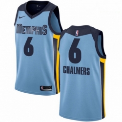 Mens Nike Memphis Grizzlies 6 Mario Chalmers Swingman Light Blue NBA Jersey Statement Edition 