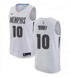 Youth Nike Memphis Grizzlies 10 Mike Bibby Swingman White NBA Jersey City Edition 