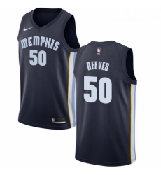 Youth Nike Memphis Grizzlies 50 Bryant Reeves Swingman Navy Blue Road NBA Jersey Icon Edition