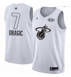 Mens Nike Miami Heat 7 Goran Dragic Swingman White 2018 All Star Game NBA Jersey