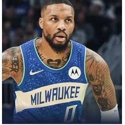 Men Milwaukee Bucks #0 Damian Lillard Unveil New City Edition Uniforms For 2023-24 Season