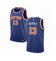 Youth New York Knicks 13 Marcus Morris Swingman Royal Blue Basketball Jersey Icon Edition 