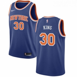 Youth Nike New York Knicks 30 Bernard King Swingman Royal Blue NBA Jersey Icon Edition