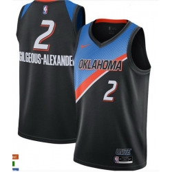 Nba Oklahoma City Thunder Shai Gilgeous-alexander 2 Nike City Edition Swingman Jersey