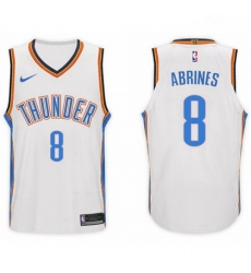 Nike NBA Oklahoma City Thunder 8 Alex Abrines Jersey 2017 18 New Season White Jersey 