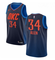 Womens Nike Oklahoma City Thunder 34 Ray Allen Swingman Navy Blue NBA Jersey Statement Edition