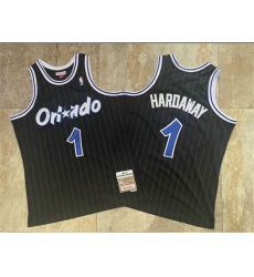 Magic 1 Anfernee Hardaway Black 1994 95 Hardwood Classics Jersey