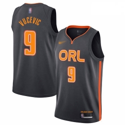 Magic 9 Nikola Vucevic Charcoal Basketball Swingman City Edition 2019 20 Jersey