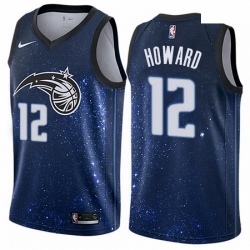 Mens Nike Orlando Magic 12 Dwight Howard Authentic Blue NBA Jersey City Edition 