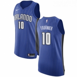 Womens Nike Orlando Magic 10 Evan Fournier Authentic Royal Blue Road NBA Jersey Icon Edition