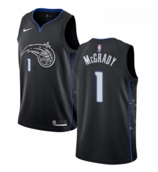 Youth Nike Orlando Magic 1 Tracy Mcgrady Swingman Black NBA Jersey City Edition