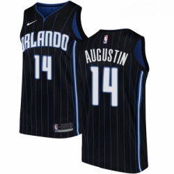 Youth Nike Orlando Magic 14 DJ Augustin Swingman Black Alternate NBA Jersey Statement Edition