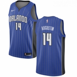 Youth Nike Orlando Magic 14 DJ Augustin Swingman Royal Blue Road NBA Jersey Icon Edition