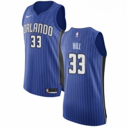 Youth Nike Orlando Magic 33 Grant Hill Authentic Royal Blue Road NBA Jersey Icon Edition