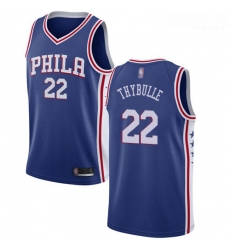 76ers #22 Mattise Thybulle Blue Basketball Swingman Icon Edition Jersey