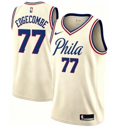 Men Philadelphia 76ers VJ Edgecombe #77 City Edition Ice Cream Color Stitched NBA Jersey
