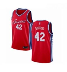 Mens Philadelphia 76ers 42 Al Horford Swingman Red Basketball Jersey Statement Edition 