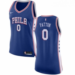 Womens Nike Philadelphia 76ers 0 Justin Patton Swingman Blue NBA Jersey Icon Edition 