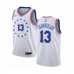 Womens Nike Philadelphia 76ers 13 Wilt Chamberlain White Swingman Jersey Earned Edition