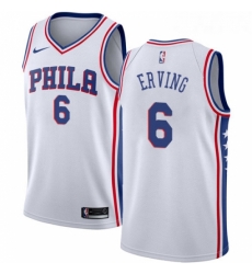 Youth Nike Philadelphia 76ers 6 Julius Erving Swingman White Home NBA Jersey Association Edition