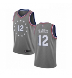 Youth Philadelphia 76ers 12 Tobias Harris Swingman Gray Basketball Jersey City Edition 