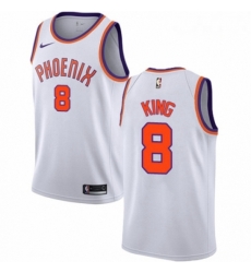 Mens Nike Phoenix Suns 8 George King Swingman White NBA Jersey Association Edition 