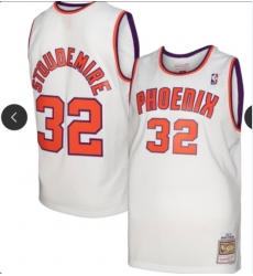 Phoenix Suns Amar e Stoudemire #32 White Mitchell Ness Stitched NBA Jersey