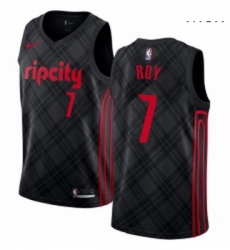 Mens Nike Portland Trail Blazers 7 Brandon Roy Authentic Black NBA Jersey City Edition